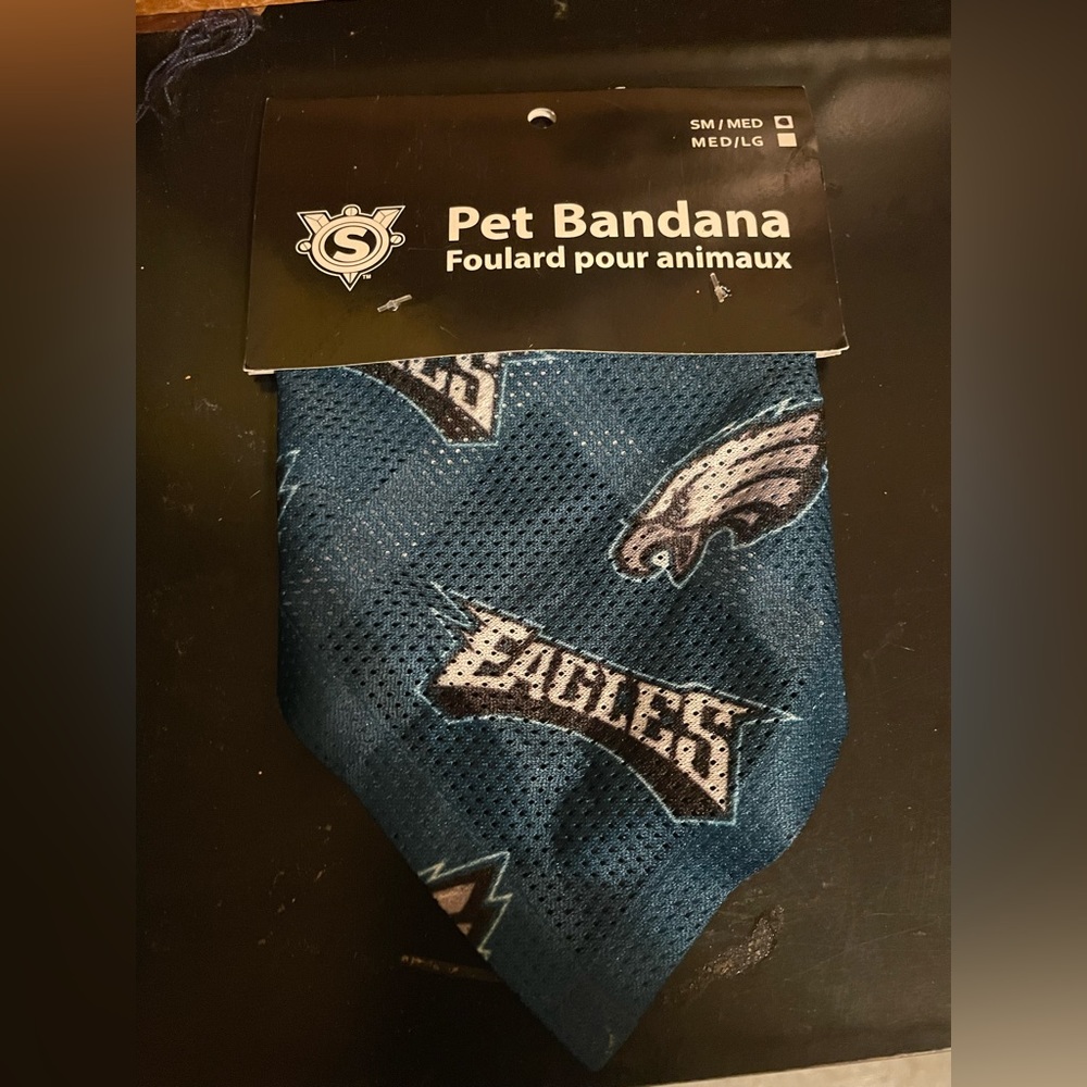 Eagles, pet bandanna, small, medium, new with tags